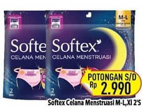 Promo Harga Softex Celana Menstruasi All Size, Extra Size 2 pcs - Hypermart