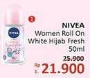 Promo Harga NIVEA Deo Roll On Hijab Fresh 50 ml - Alfamidi