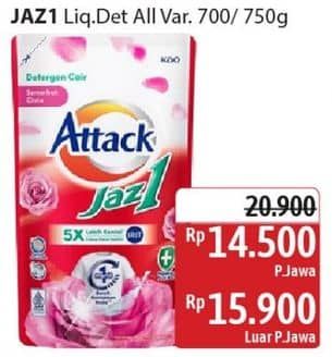 Promo Harga Attack Jaz1 DeterGel All Variants 750 ml - Alfamidi