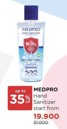 Promo Harga MEDPRO Sanitizing Hand Gel  - Watsons