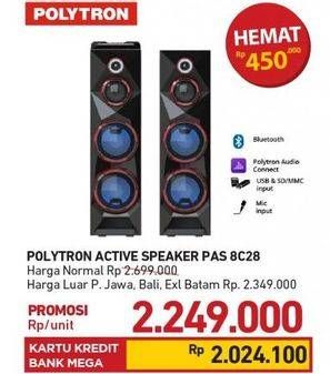 Promo Harga POLYTRON PAS 8C28 | Active Speaker  - Carrefour