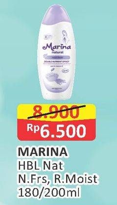 Promo Harga MARINA Hand Body Lotion R.Moist, Nutri Fresh 200 ml - Alfamart
