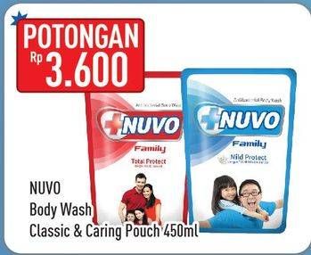 Promo Harga NUVO Body Wash Classic, Caring 450 ml - Hypermart