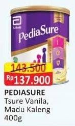 Promo Harga PEDIASURE Complete Triplesure Vanila, Madu 400 gr - Alfamart