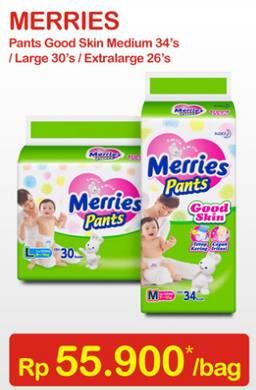 Promo Harga MERRIES Pants Good Skin M34, L30, XL26  - Indomaret