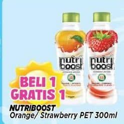 Promo Harga Minute Maid Nutriboost Orange, Strawberry 300 ml - Alfamart