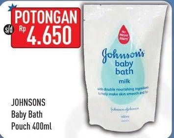 Promo Harga JOHNSONS Baby Bath 400 ml - Hypermart