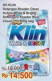Promo Harga Softergent Detergent 770/800gr  - Indomaret