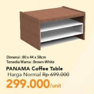 Promo Harga Panama Coffe Table 80 X 44 X 58 Cm  - Carrefour