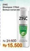 Promo Harga ZINC Shampoo All Variants 170 ml - Indomaret