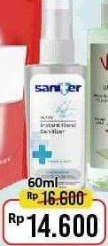Promo Harga SANITER Air & Surface Sanitizer Aerosol 60 ml - Alfamart