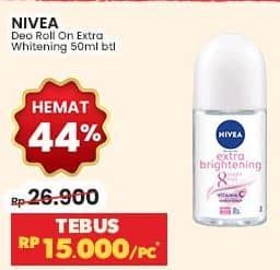 Promo Harga Nivea Deo Roll On Extra Whitening 50 ml - Indomaret