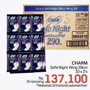 Promo Harga Charm Safe Night Wing 29cm 2 pcs - Lotte Grosir