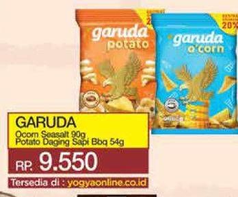 Promo Harga Garuda Ocorn Seasalt 90g, Potato Daging Sapi BBQ 54g  - Yogya