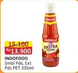 Promo Harga Indofood Sambal Pedas, Ekstra Pedas 335 ml - Alfamart