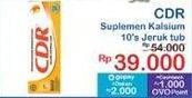 Promo Harga CDR Suplemen Makanan Jeruk 10 pcs - Indomaret