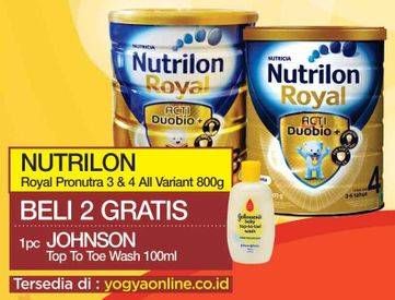 Promo Harga NUTRILON Royal 3 / 4 Susu Pertumbuhan All Variants 800 gr - Yogya