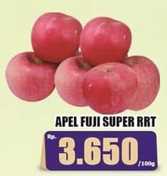 Promo Harga Apel Fuji Super RRT per 100 gr - Hari Hari