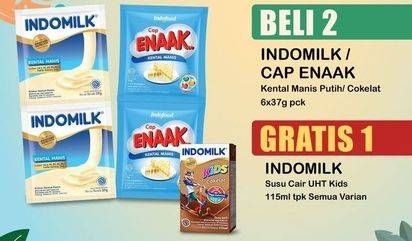 Promo Harga INDOMILK/CAP ENAAK Susu Kental Manis   - Indomaret