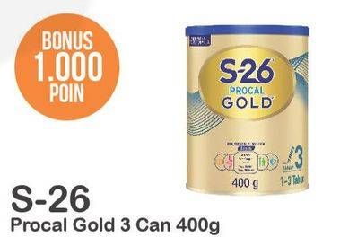 Promo Harga S26 Procal Gold Susu Pertumbuhan 400 gr - Alfamart