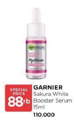 Promo Harga Garnier Booster Serum Sakura White Hyaluron 15 ml - Watsons