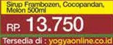 Promo Harga FREISS Syrup Frambozen, Cocopandan, Melon 500 ml - Yogya