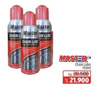 Promo Harga Master Chain Lube 150 ml - Lotte Grosir