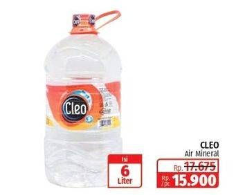 Promo Harga CLEO Air Minum 6000 ml - Lotte Grosir