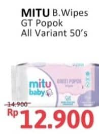 Promo Harga Mitu Baby Wipes Ganti Popok All Variants 50 pcs - Alfamidi
