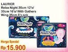 Promo Harga Relax Night 30cm 16s/35cm 12s/Gathers 35 8s.  - Indomaret