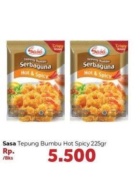 Promo Harga Sasa Tepung Bumbu Hot Spicy 225 gr - Carrefour