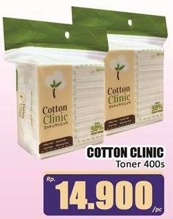 Promo Harga Cotton Clinic Toner Pads 400 sheet - Hari Hari