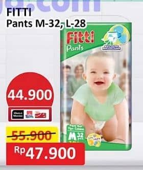 Promo Harga Fitti Pants L28, M32 28 pcs - Alfamart