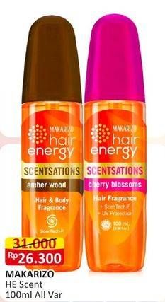 Promo Harga Makarizo Hair Energy Scentsations All Variants 100 ml - Alfamart