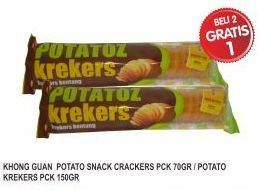 Promo Harga KHONG GUAN Potatoz Krekers 70 gr - Superindo