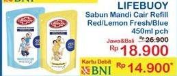 Promo Harga LIFEBUOY Body Wash Cool Fresh, Lemon Fresh 450 ml - Indomaret