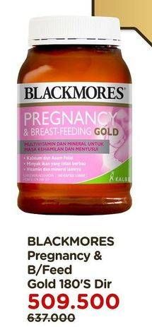 Promo Harga BLACKMORES Pregnancy & Breastfeeding Gold 180 pcs - Watsons