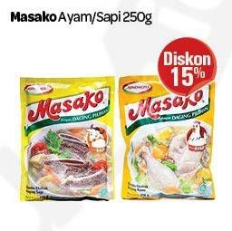 Promo Harga AJINOMOTO Penyedap Rasa Masako Ayam, Sapi 250 gr - Carrefour