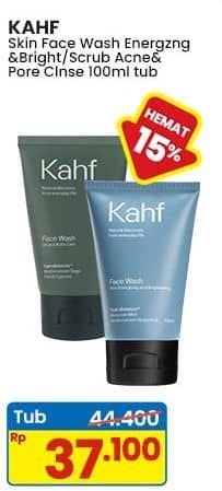 Promo Harga Kahf Face Wash Skin Energizing And Brightening, Oil And Acne Care 100 ml - Indomaret
