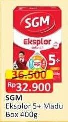 Promo Harga SGM Eksplor 5+ Susu Pertumbuhan Madu 400 gr - Alfamart