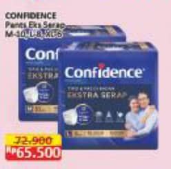 Promo Harga Confidence Adult Pants Slim & Fit Extra Absorb M10, L8, XL6 6 pcs - Alfamart