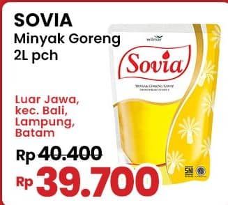 Promo Harga Sovia Minyak Goreng 2000 ml - Indomaret