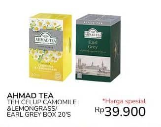 Promo Harga Ahmad Tea Teh Celup Camomile Lemongrass, Earl Grey per 20 pcs 2 gr - Indomaret
