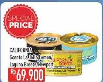 Promo Harga CALIFORNIA SCENTS Air Freshner Lemon, Laguna Breeze, Newport  - Hypermart