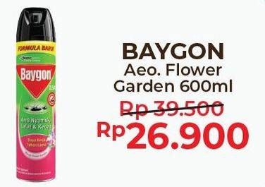 Promo Harga BAYGON Insektisida Spray Flower Garden 600 ml - Alfamart