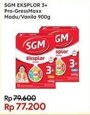 Promo Harga SGM Eksplor 3+ Susu Pertumbuhan Madu, Vanila 900 gr - Indomaret