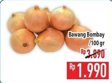 Promo Harga Bawang Bombay per 100 gr - Hypermart