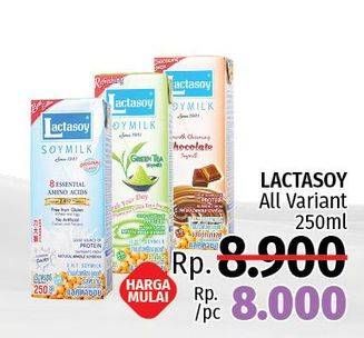 Promo Harga LACTASOY Soya Milk All Variants 250 ml - LotteMart