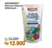 Promo Harga INDOMARET Cairan Pencuci Natural Jeruk Nipis, Citrus Daun Mint 800 ml - Indomaret