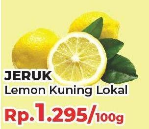 Promo Harga Jeruk Lemon Lokal per 100 gr - Yogya